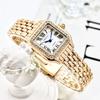 GREALY Women's Classic Retro Square Waterproof Diamond Quartz Watch