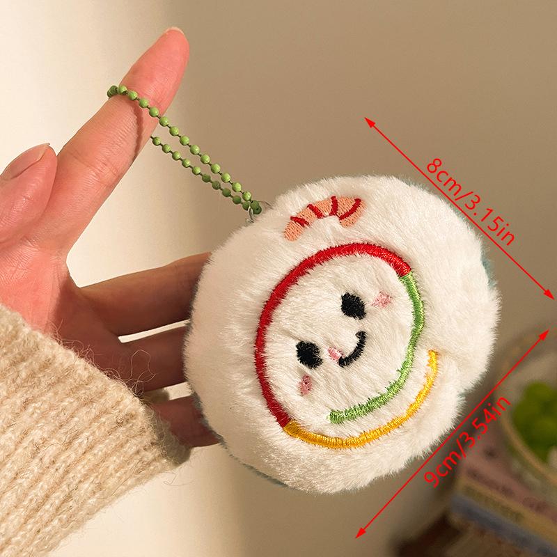 Cute Cartoon Toast Burger Sandwich Plush Doll Stuffed Toy Keychain Pendant Backpack Charm Bag Hanging Ornaments Accessories Gift