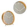 Wooden Desktops Clock 8Inch Quiet Analog Wall Clock Battery Operated Modern Tabletop Clock for Bedroom Home Decorations