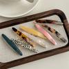 2Pcs/Set Little Willow Leaf Hair Clip French Simple And Elegant Style Side Clip Bang Hairpin One Line Hair Clip