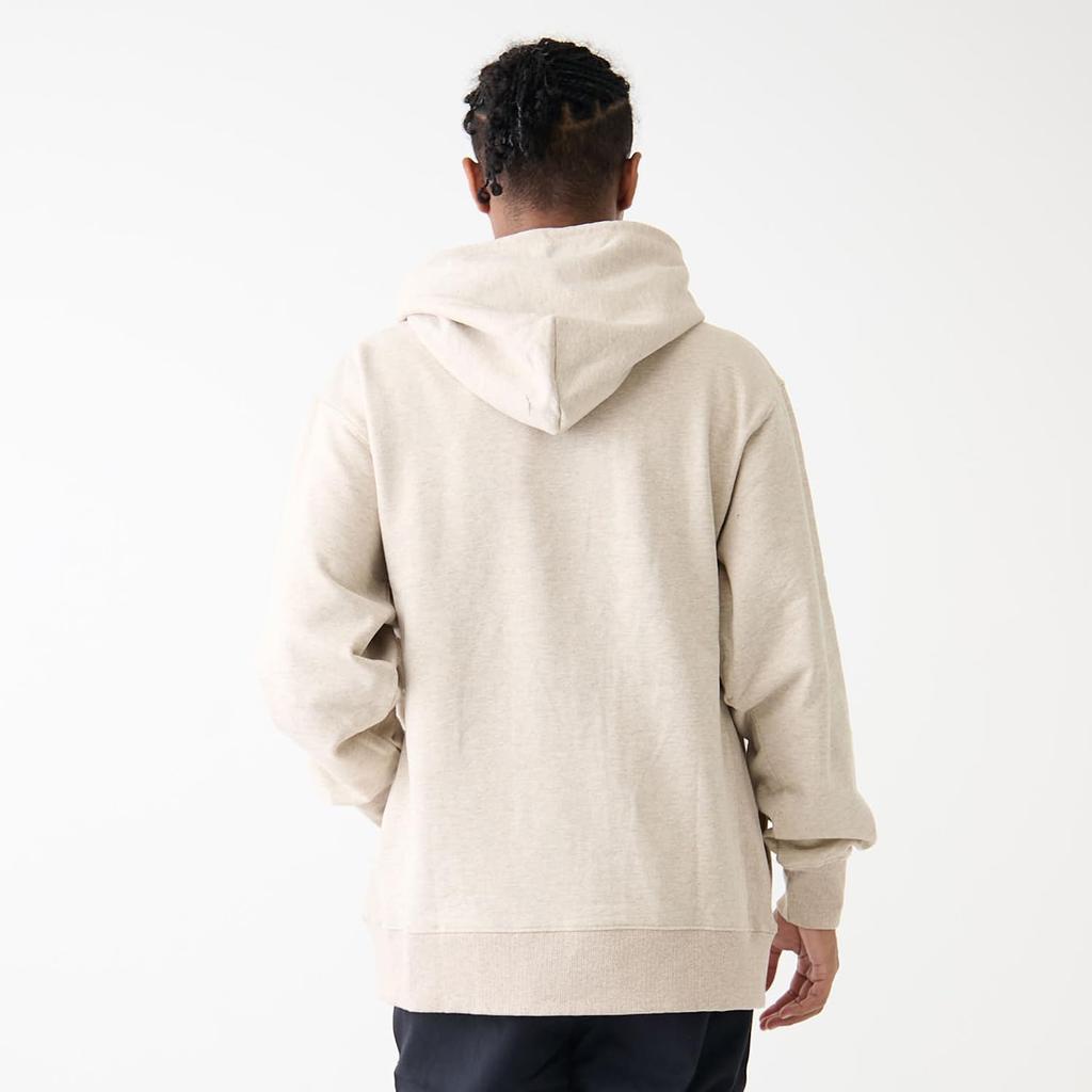 NANGA Eco Hybrid Mini Box Logo Embroidered Hoodie (Unisex) L/OATMEAL