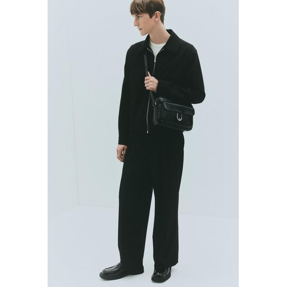 H M Regular Fit sHirt Jacket Black