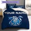 Custom Name,FC Porto Pattern Bedding Home Decoration Birthday Gift ( 1 Duvet Cover + 2 Pillowcase, Without Core),fan Merchandise.