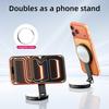 3 in 1 Magnetic Selfie Ring Light with Mirror LED Foldable Fill Light 360° Adjustable For iphone 17 16 Mobile Phone Photography