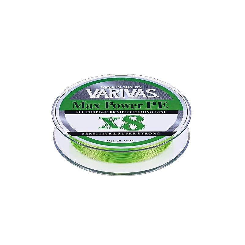 

VARIVAS Max Power PE X8 Line, Lime Green, 200m, Size 1