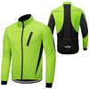 Winter Men Cycling Jacket Waterproof Windproof Thermal Fleece Jacket Coat Bicycle Running Riding Jacket