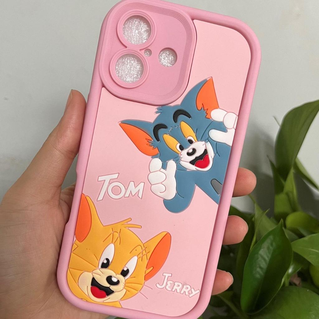Creative 3D Cartoon Mouse Cat Silicone Phone Case for IP16 Pro Max/15/14/13/12