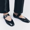 Ayakkabı Kadın Babetler Sığ Ağızlı Sonbahar Sivri Burun Loafer'lar Babetler Yeni Sonbahar Leopar Retro Elbise Ayakkabıları