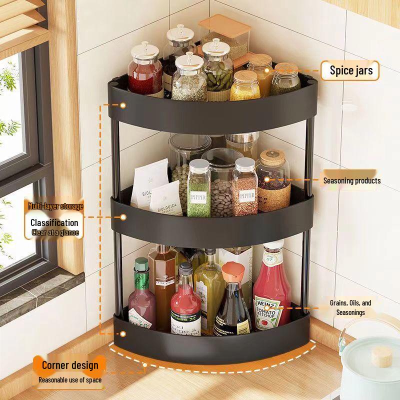 Zhaoran Kitchen Countertop Corner Storage Rack