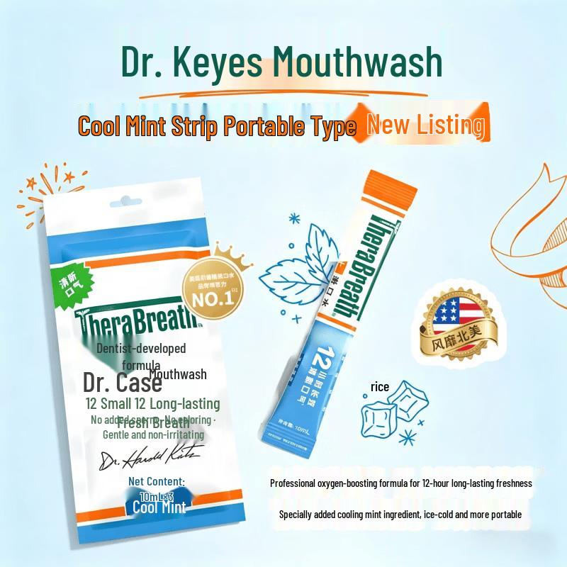 

TheraBreath Cool Mint Portable Mouthwash 3-Pack
