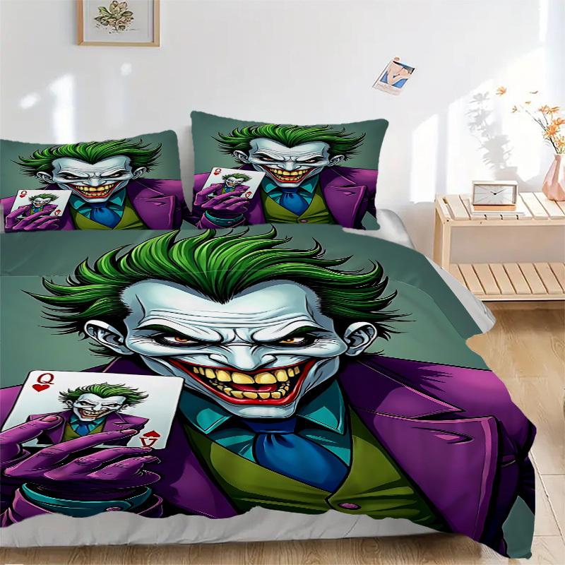 

Комплект постельного белья с пододеяльником 3 шт. Джокер (1 пододеяльник + 2 наволочки, без наполнителя) - Уютное и дышащее украшение для спальни yy251104079 135x200cm