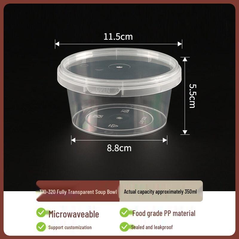 ZISIZ 500ml Rice Husk Sealed Lock Bowl