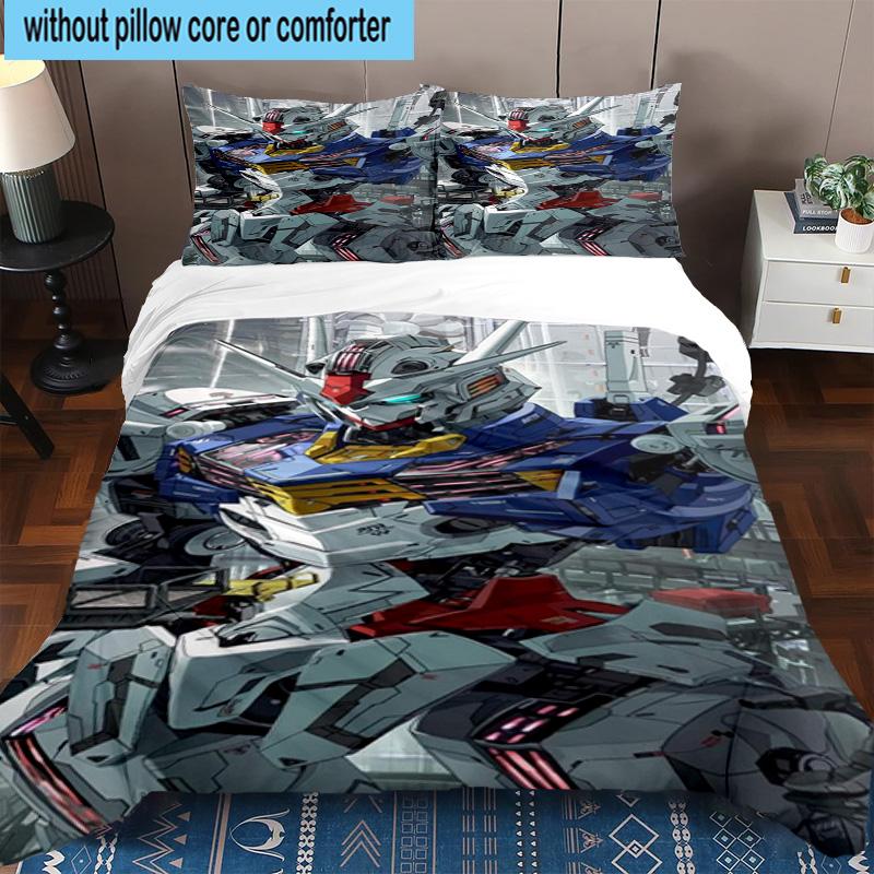 3PCS Mecha Armor Robotic Design 3pcs Bedding,Including 3PCS Duvet Cover And 2pcs Pillowcases Perfect for Christmas,Ideal for Bedroom, Dormitory