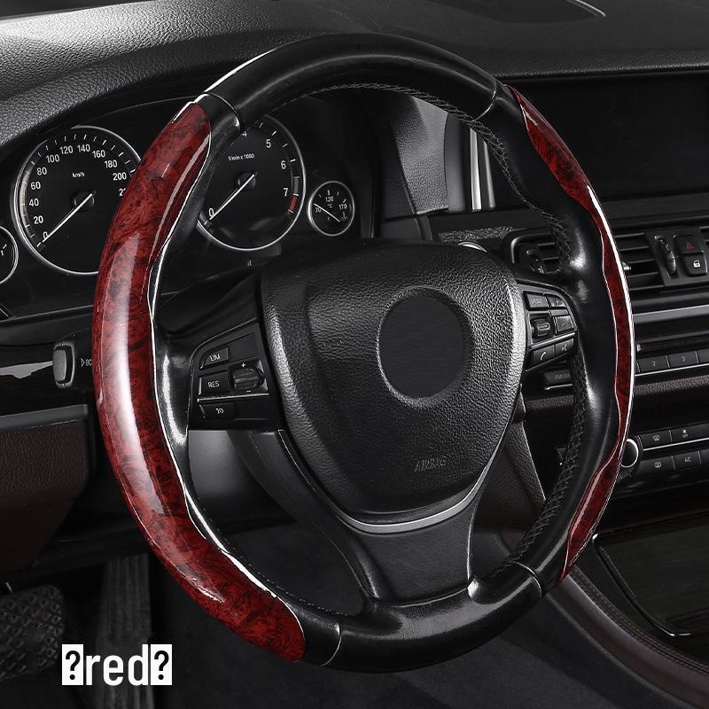 

Чехол на руль из зернистого красного дерева 2023 года Universal