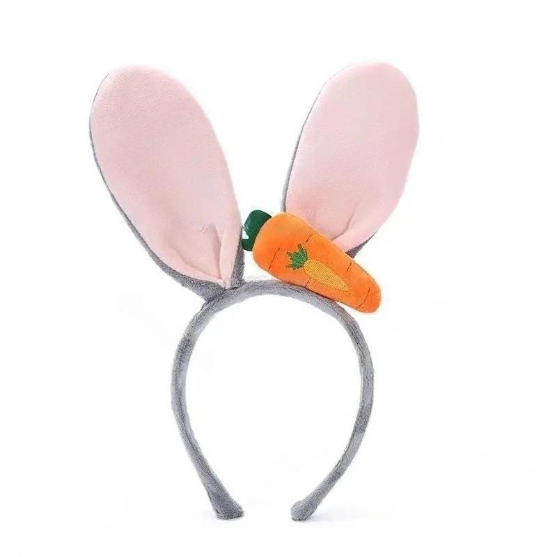 Disneys Zootopia Nick Judy Headbands Cartoon Rabbit Ear Headbands Cute Girls Cosplay Party Headwear Childrens Birthday Hair Accessories