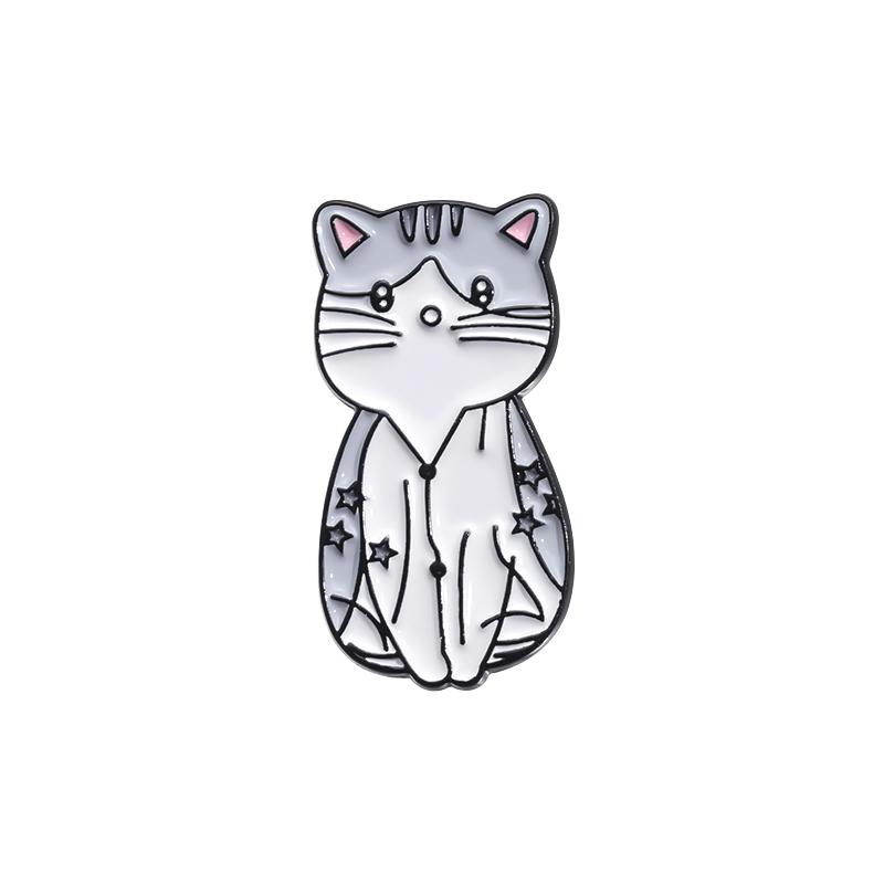 Music Cat Enamel Pins Custom 1989 Cute Guitar Cat Brooches Lapel Badges Cartoon Animal Jewelry Gift for Kids Friends