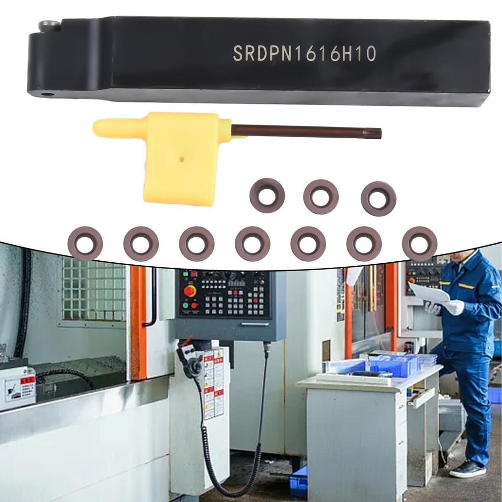 10PCS RPMW10T3MO-VP15TF Turning Insert SRDPN1616H10 Turning Tool Holder