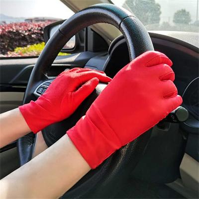 Functional Performance Gloves Solid Color Comfortable Multicolor High Elasticity Driving