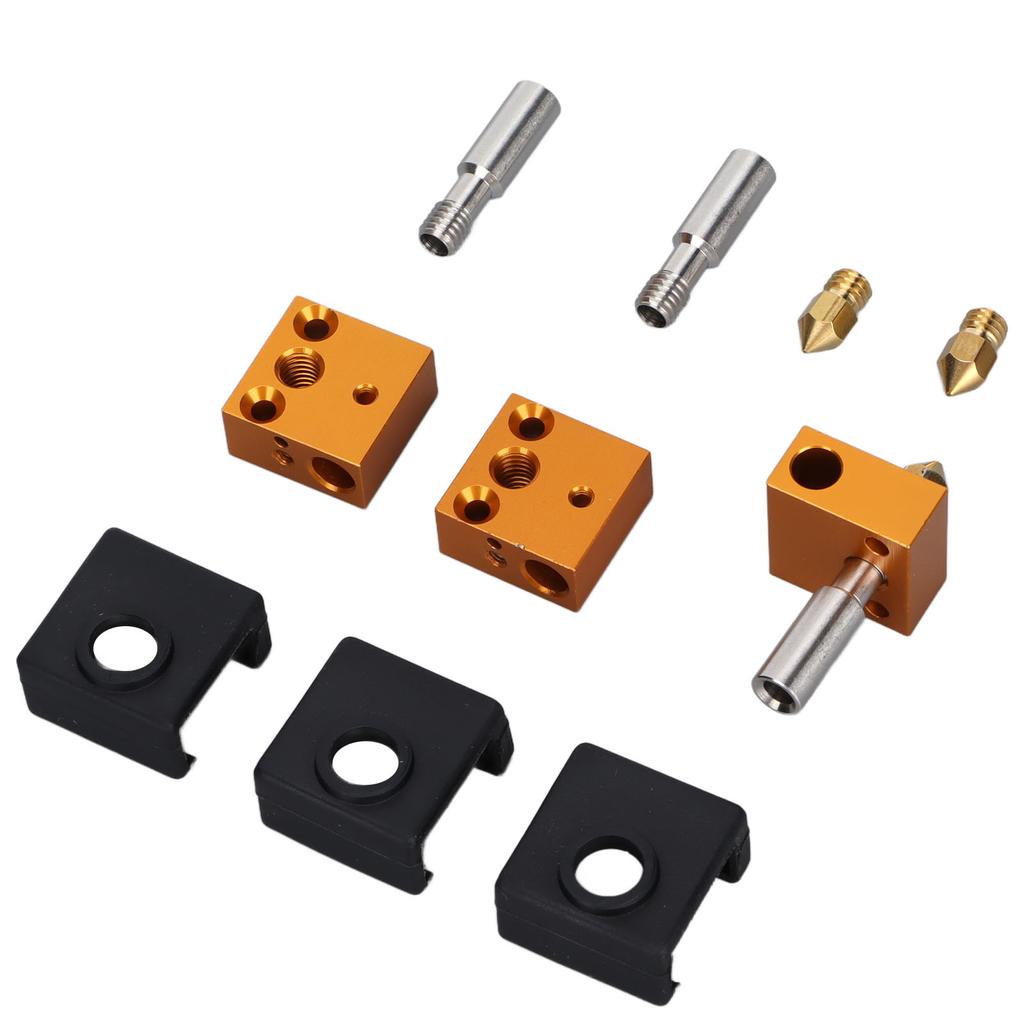 Silicone Insulation Sleeves Aluminum Heater Blocks 3D Printer Extruder Kits Parts Accessories