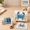 Durable Beach Style Crafts DIY Sea Glass Art Mosaic Kit, Ocean Animal Themed Craft Set for Adults Kits Beginner, Handmade Material Pack Coastal
