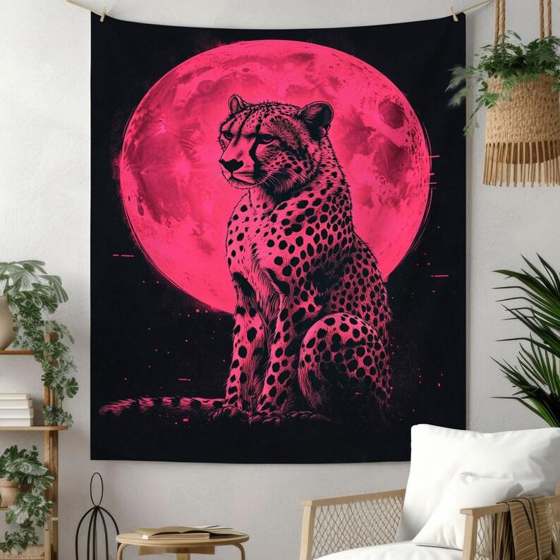 Cheetah tapestry 75x100 чёрный