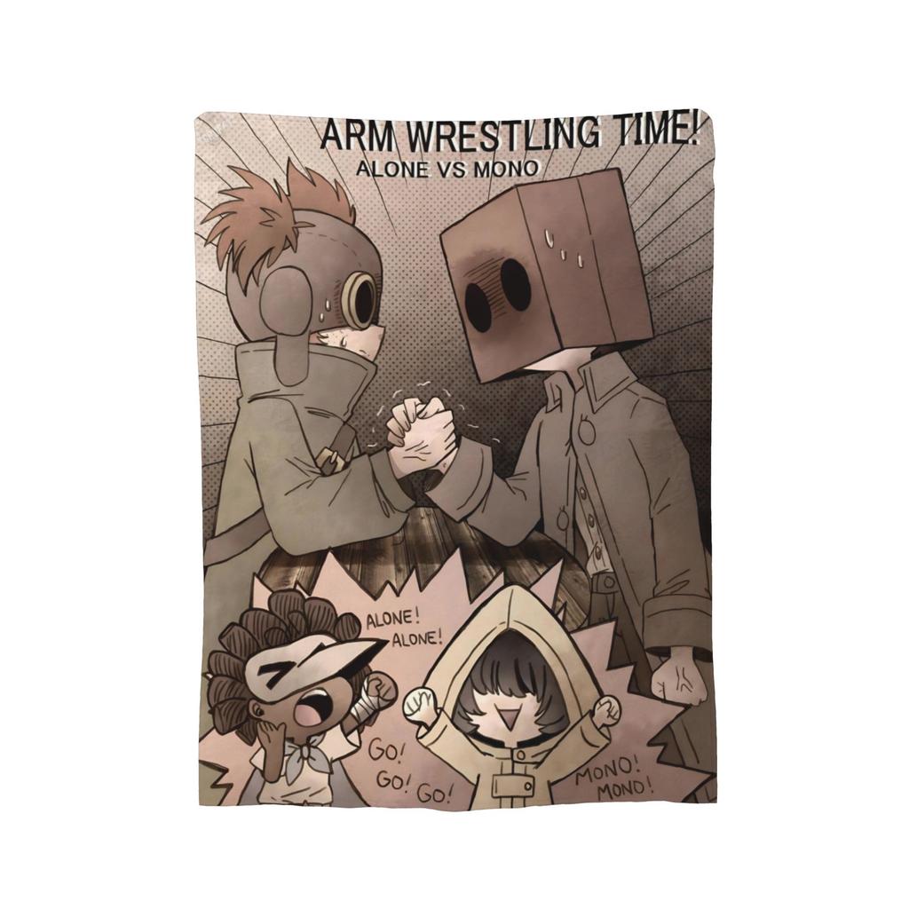 Little Nightmares Horror Blanket Cover Video Game Plush Throw Blanket Summer Air Conditioning Printed Soft Warm Bedsprea,
