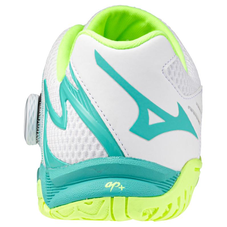 Mizuno Wave Medal Boa Pantofi de Antrenament Confortabili Versatili Antiderapanți Durabili cu Top Scund Bărbați sneaker Alb Verde 81GA201202