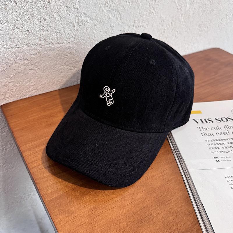 Astronaut baseball cap women's spring summer cute sunshade wide brim hard top showing face small cap casual versatile hat