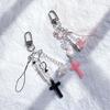 Cross Bowknot Angel Wing Charm Pendant Hanging Decoration for Keys Bag Purse