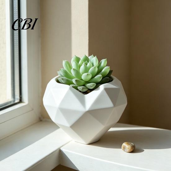 Support de plante vivant Forme de cœur géométrique Pot de fleurs, Pot de fleurs décoratif pour intérieur Design créatif Extérieur, Jardinière Amour Maison Jardin Balcon