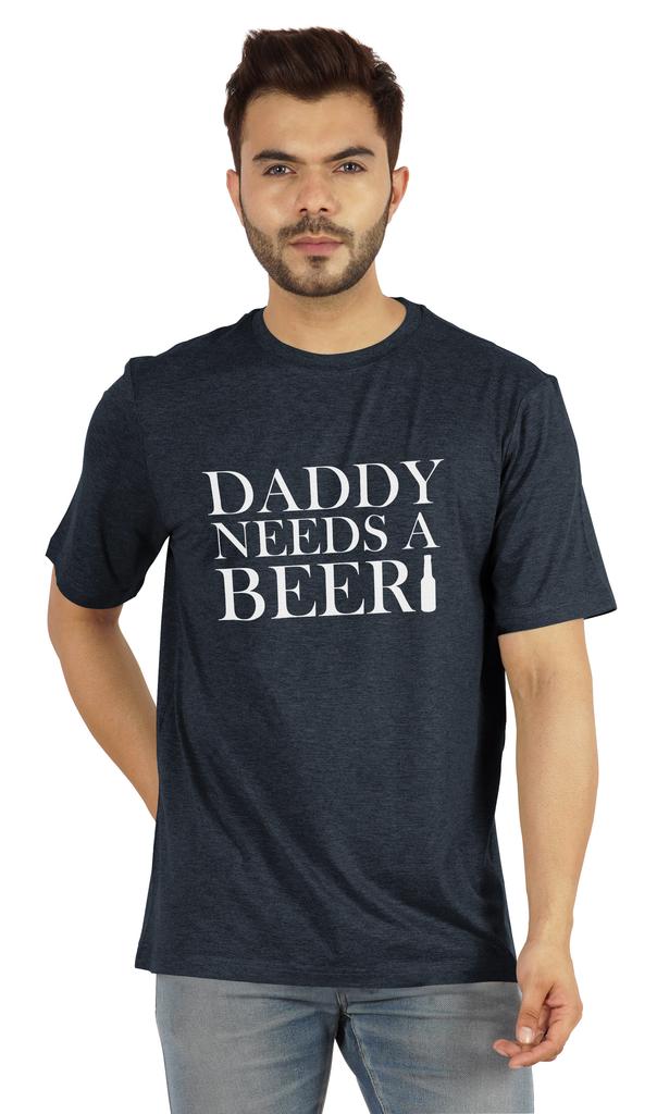 Inkmeso Graphic Tshirt For Men  s   Daddy Needs A Beer   Funny Quotes Dad  s Drinking Tee