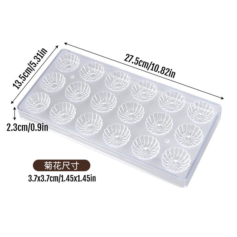 Food-grade Chocolate Molds, DIY Three-dimensional Transparent Molds, Household Molds for Cakes and Candies