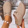 Fashion Women Slippers 2025 Summer Slip on Retro Slippers Anti-slip Casual Hollow Sandals Daily Designer Shoes Women Trend Slides Women