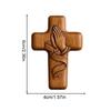 Wooden Cross Handheld Praying Crosses Decorative Wood Crucifix For Daily Devotion Catholics Christians Collectors