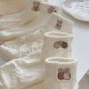 Women's Cotton Low-Cut Cute Embroidered Socks - Japanese & Korean Style Trendy Spring Arrival, White
