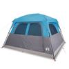 Family Tent for 6 Persons Blue Waterproof