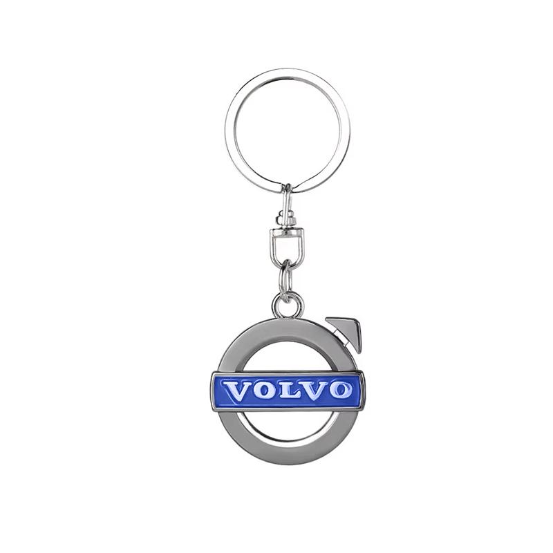 

Metal Car Logo Keychain For Volvo XC40 XC60 XC90 S60 S90 V50 V70 V60 V40 S80 Anti-Rust Auto Key Ring Holder Interior Accessories