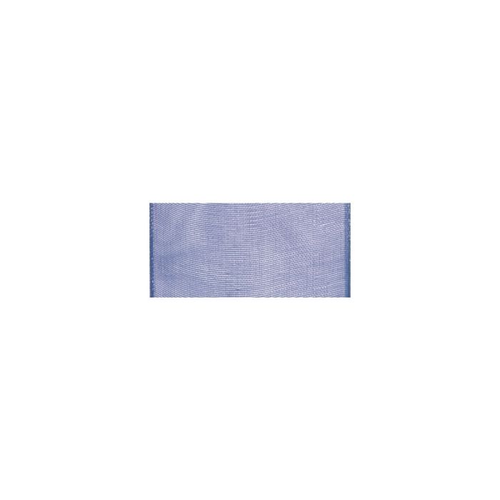 Medium Blue Organza Ribbon 40 Mm By the Meter