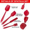Non-Stick Silicone Cream Spatula Set Pastry Scraper Spoon Butter Spreader Jar Blender Heat-Resistant Spatulas For Kitchen Baking