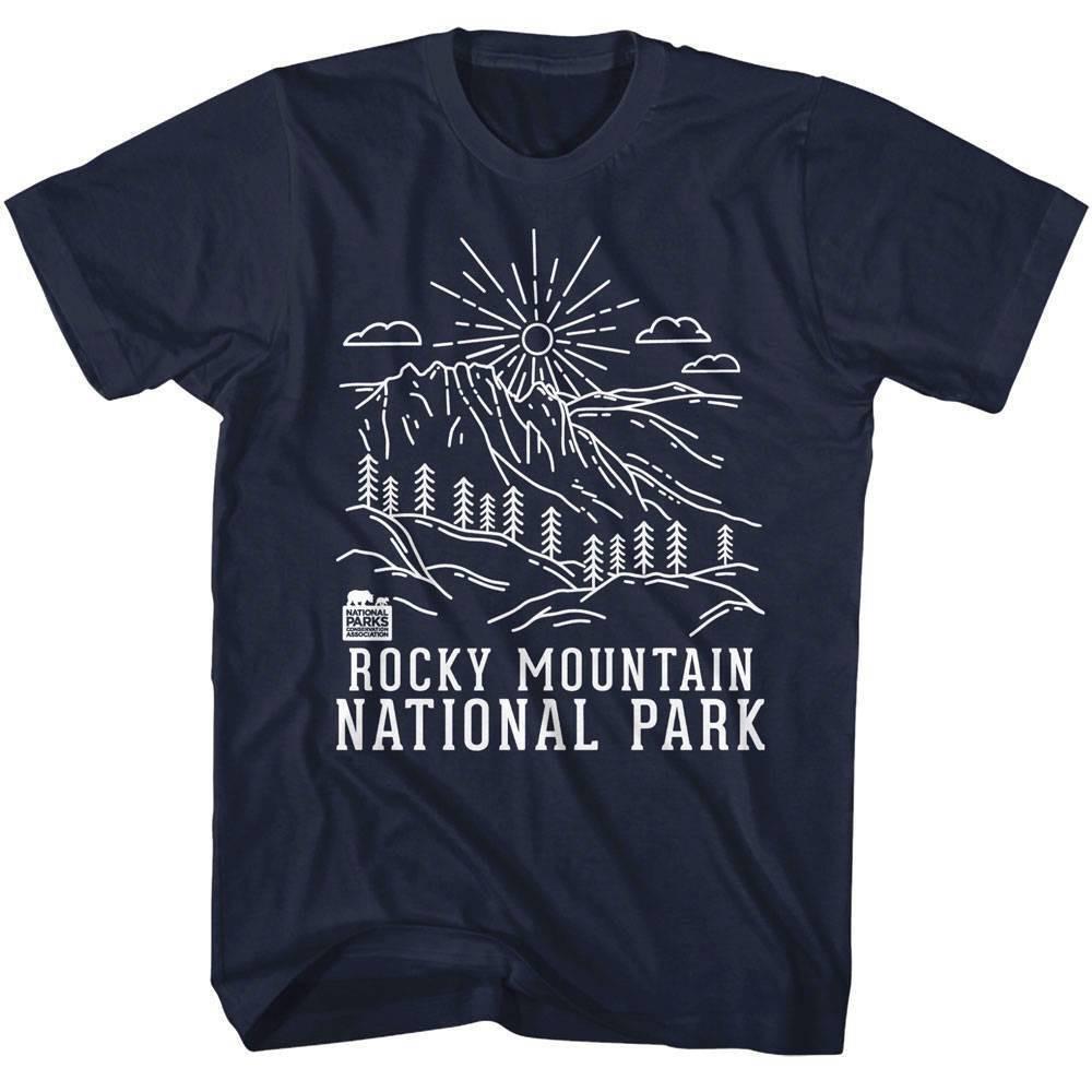 Rocky Mountain National Park Fir Trees Men T Shirt XXXL