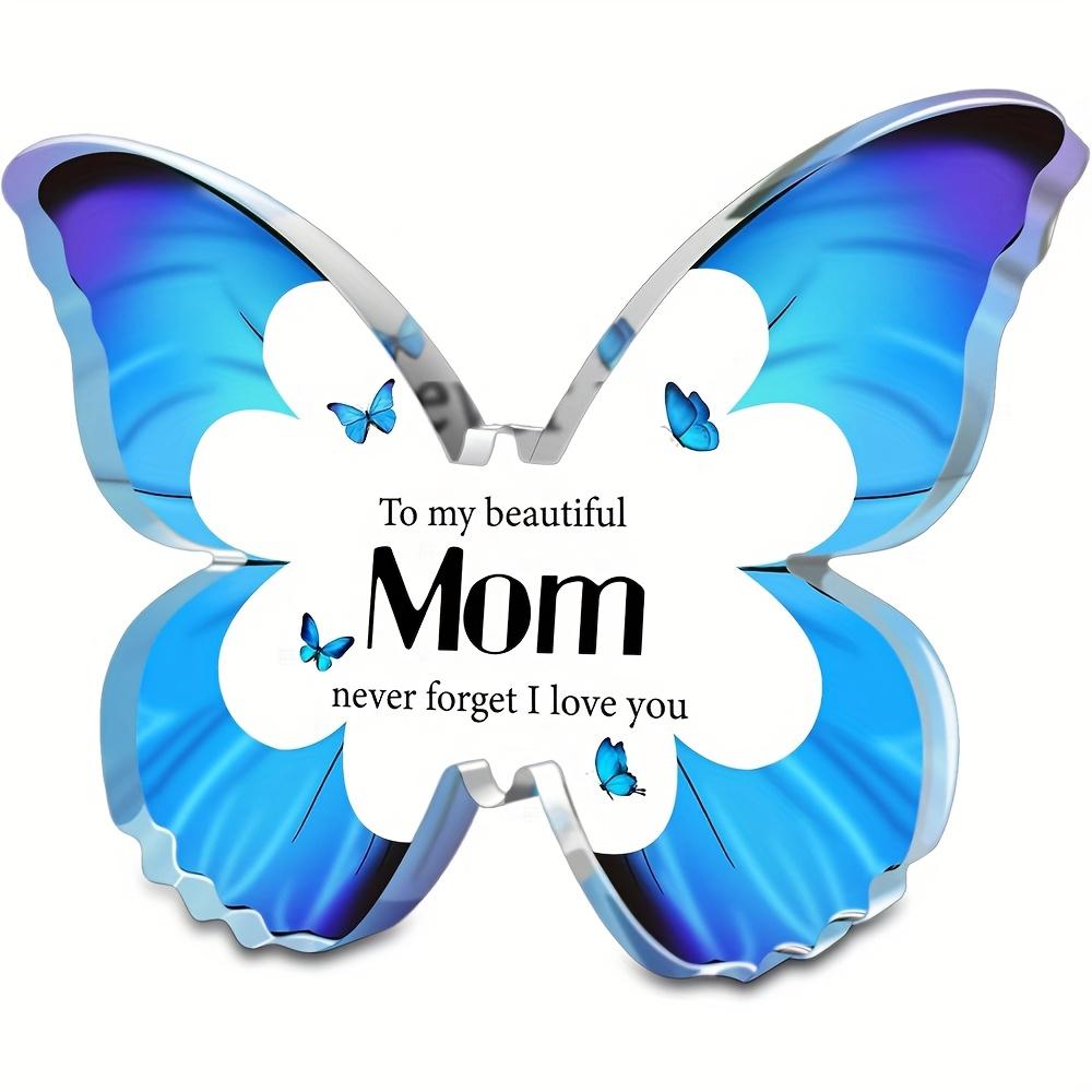 Charming Butterfly-Shaped Acrylic Keepsake for Mom - Express Your Love with a Meaningful Gift, Ideal for Mother S Day, Birthdays 9.5*12.7cm