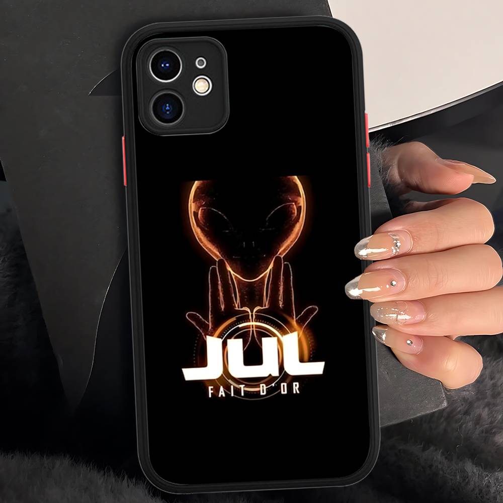 France Jul Rapper For IPhone Air 16 15 14 Plus 13 12 11 Pro Max Matte Cover Jelly Shockproof Phone Case iphone Xs Max