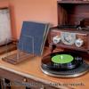 Vinyl Record Storage Holder Adjustable Solid Wood Record Stand for Albums 50 75 LP Vinyl Rack Organizer Record Display