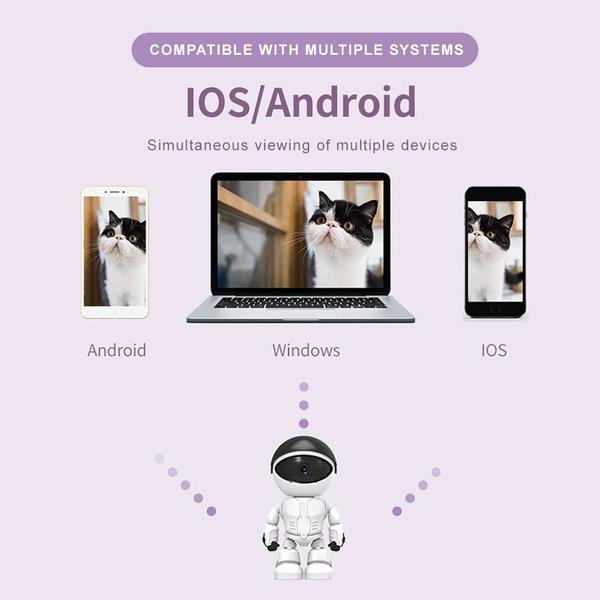 200W Wireless Home Security Camera 1080P Indoor IP Camera Motion Detection Auto-Tracking Two-Way Audio Baby Monitor Surveillance Camera