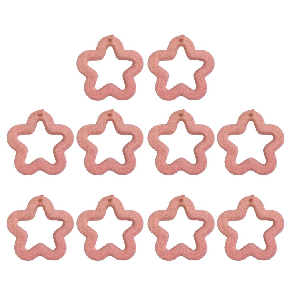 10Pcs Acrylic Beading kit Loose Hollow Five-Pointed Star Bead Friendship Bracelet Making Beads Jewelry Accessories