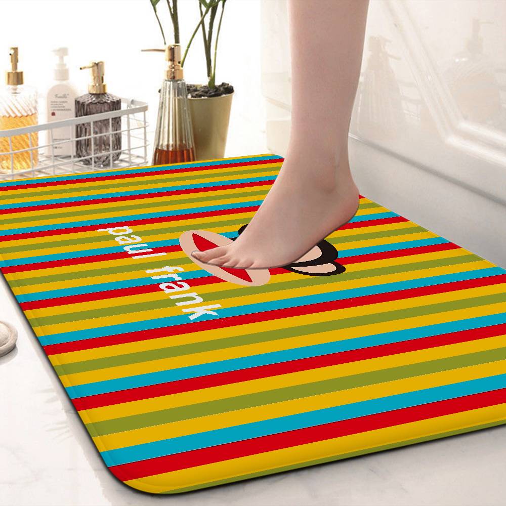 Logo P Pauls F Frank Anmie Door Mat Washable Non Slip Living Room Sofa Chairs Area Mat Kitchen Toilet Rug