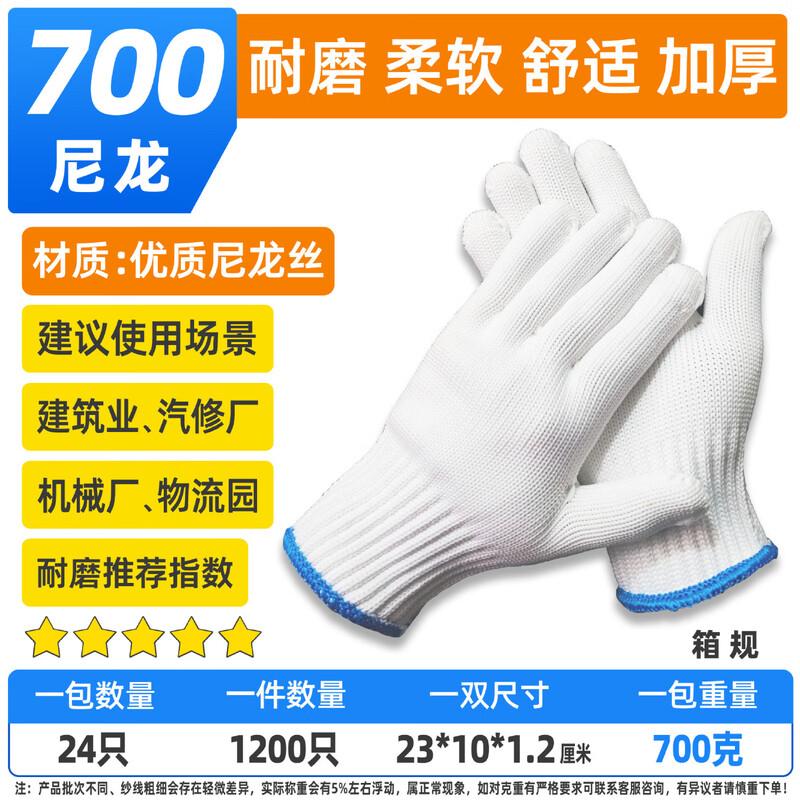 Wear-Resistant Nylon Work Gloves