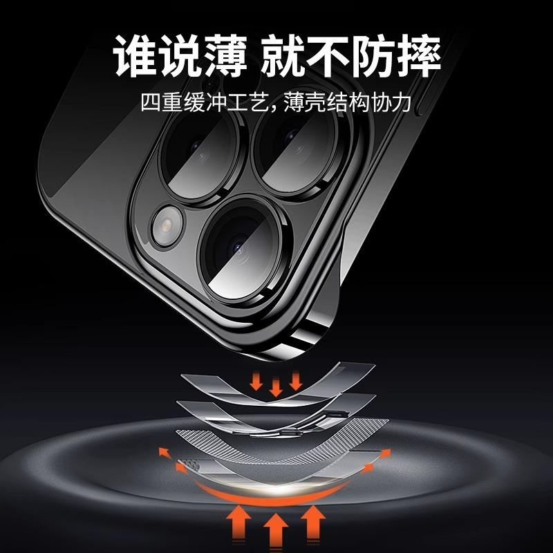 Apple 11promax mobile phone case iPhone11 new ultra-thin transparent borderless 11 lens all-inclusive  case