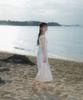 Rose Franz Floral Lace Slim Long Dress [Ivory]