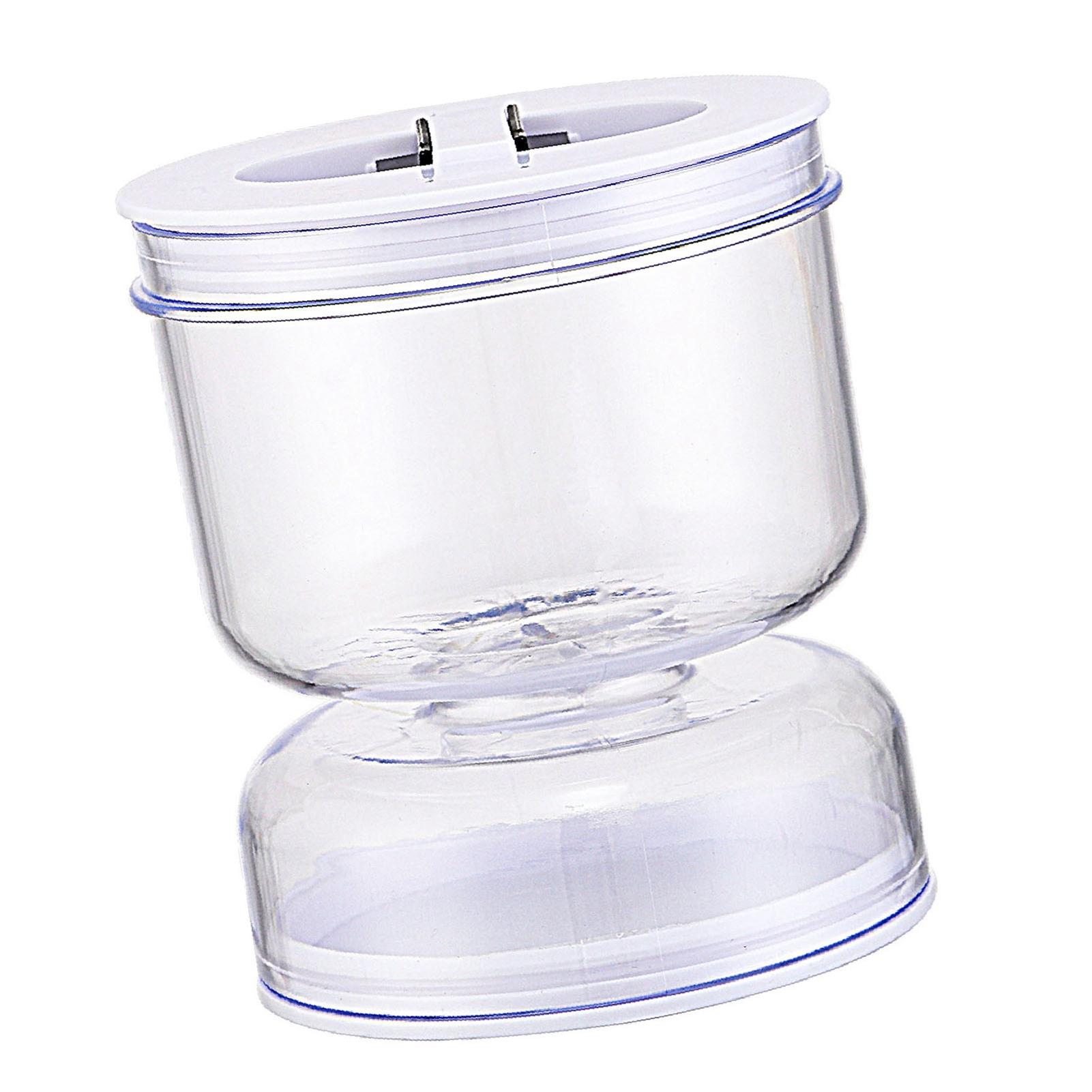 

800ml Pickle Jar with Strainer Flip Leakproof Airtight Lid Hourglass Pickle Juice Separator Jar for Olives Gherkins Regular белый